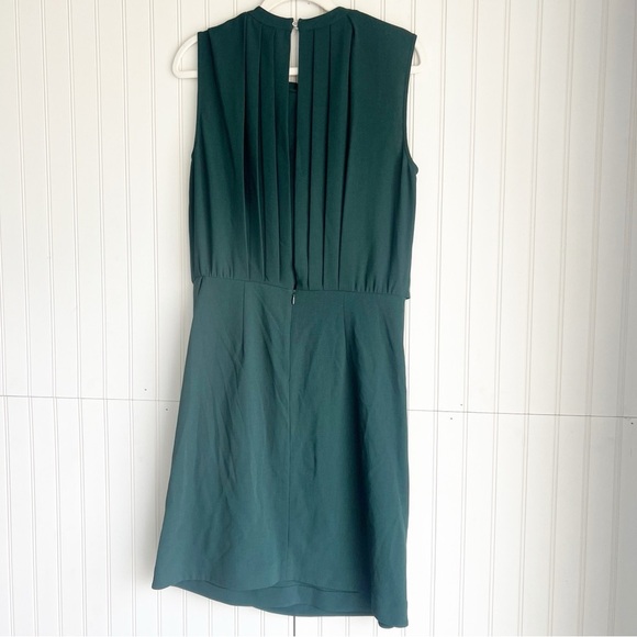 L’agence Size 8 Forest Green Sleeveless Open Back Draped Dress - Picture 7 of 7